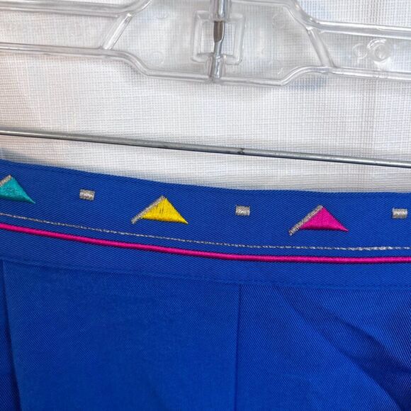 Nancy Bolen City Girl Y2K Short Set Quirky Eclectic Patterned Hem Top Size 10 MD - Picture 16 of 16